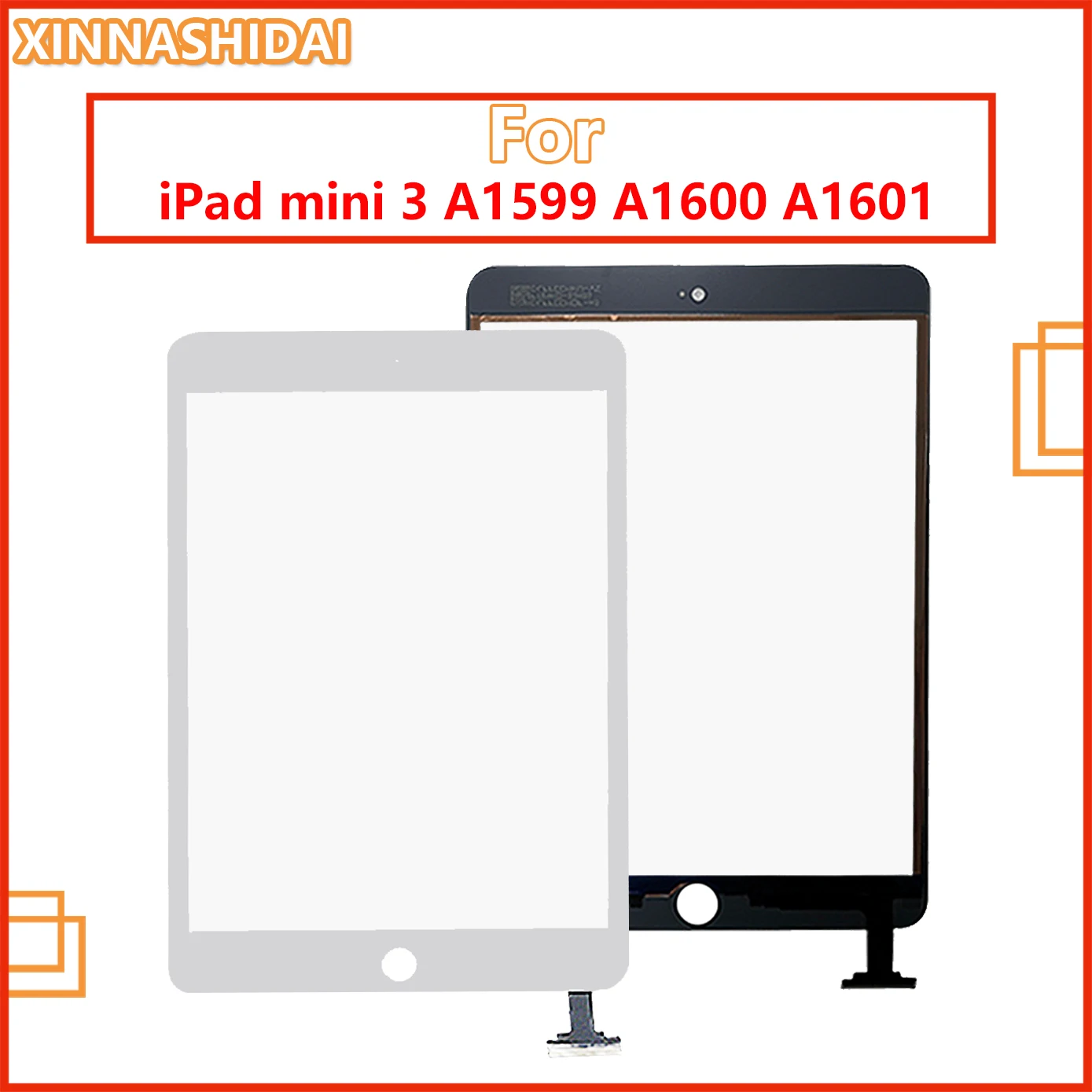 100% протестированный сенсорный экран для iPad Mini 3 A1599 A1600 A1601 дигитайзер сенсор без