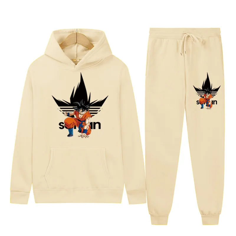 

New Men's Sports Suit Autumn And Winter Hoodie Long Sleeve Men's Casual Suit Fitness Jogging Sports Pants Suit