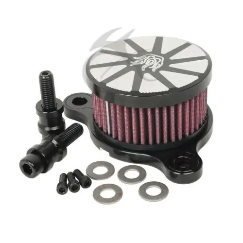 Черный хромированный воздухозаборник впускной фильтр для Harley sportster 04-16 05 06 07 08 09 |