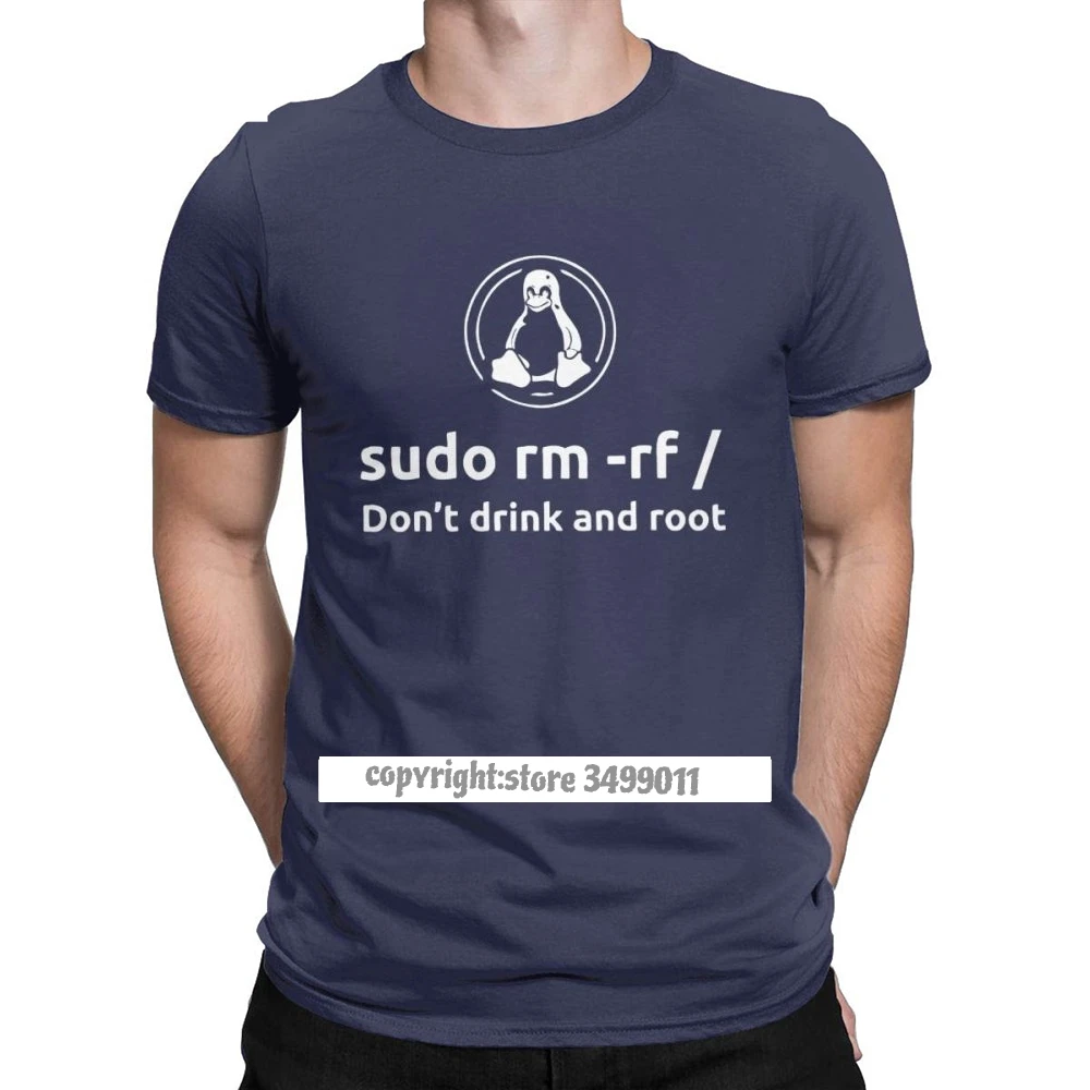 Программируемый кодирующий кодер мужские топы футболка Linux Root Sudo Funy для фитнеса