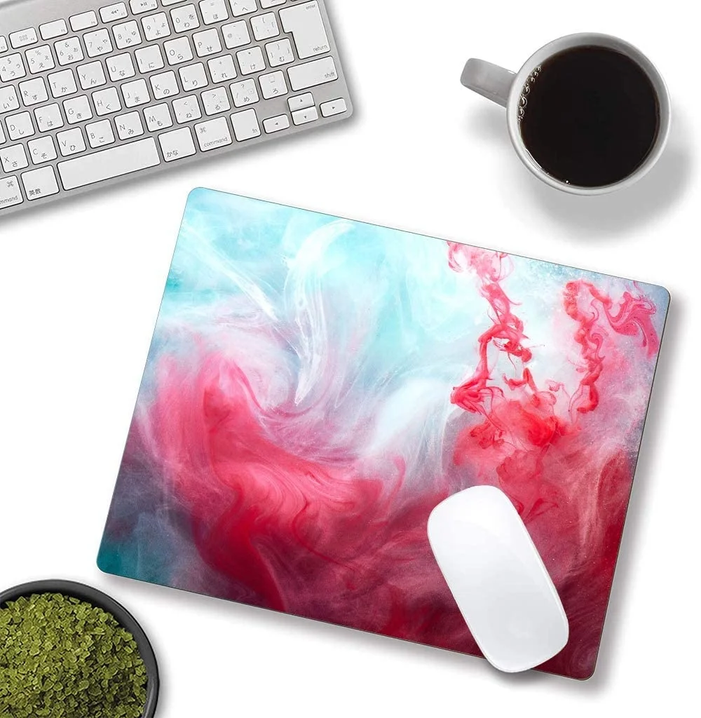 

MousePad Hot Sell Small Size Desk Mat Lovely Cartoon Gamer Anti-slip Anime Art Colorful Smoke Home Office Decoration Mouse Mat