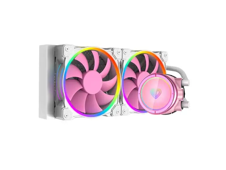 ID-cooling PINKFLOW 240 розовый симфония ARGB светильник эффект интегрированный кулер с водяным охлаждением cpu