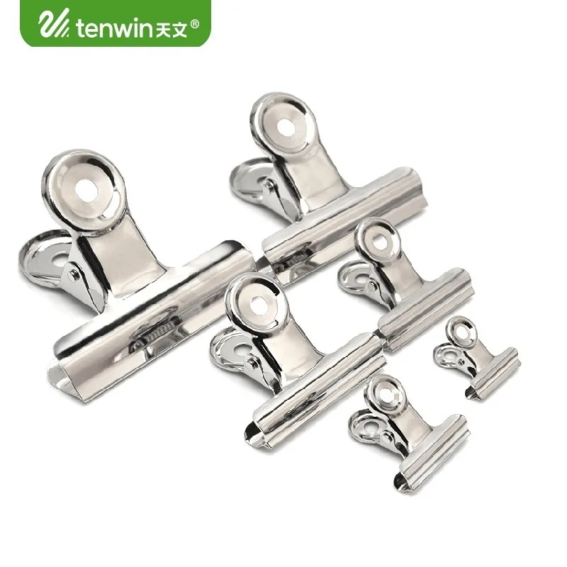 

36 pcs/lot 31/22mm Mini Bulldog Clips Metal Clamps Round Shaped Paper Clips Photo Holder Stationery Office School Supplies