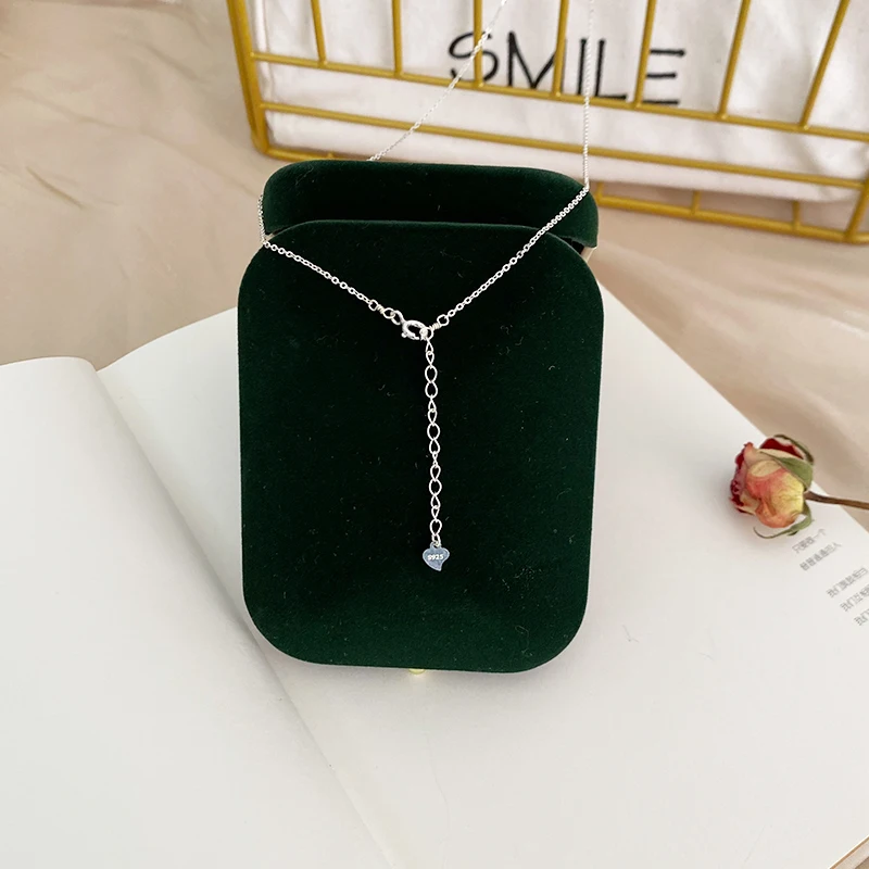 

ASHIQI Natural freshwater pearl kitten claw necklace 925 sterling silver chain Jewelry simple personality for women