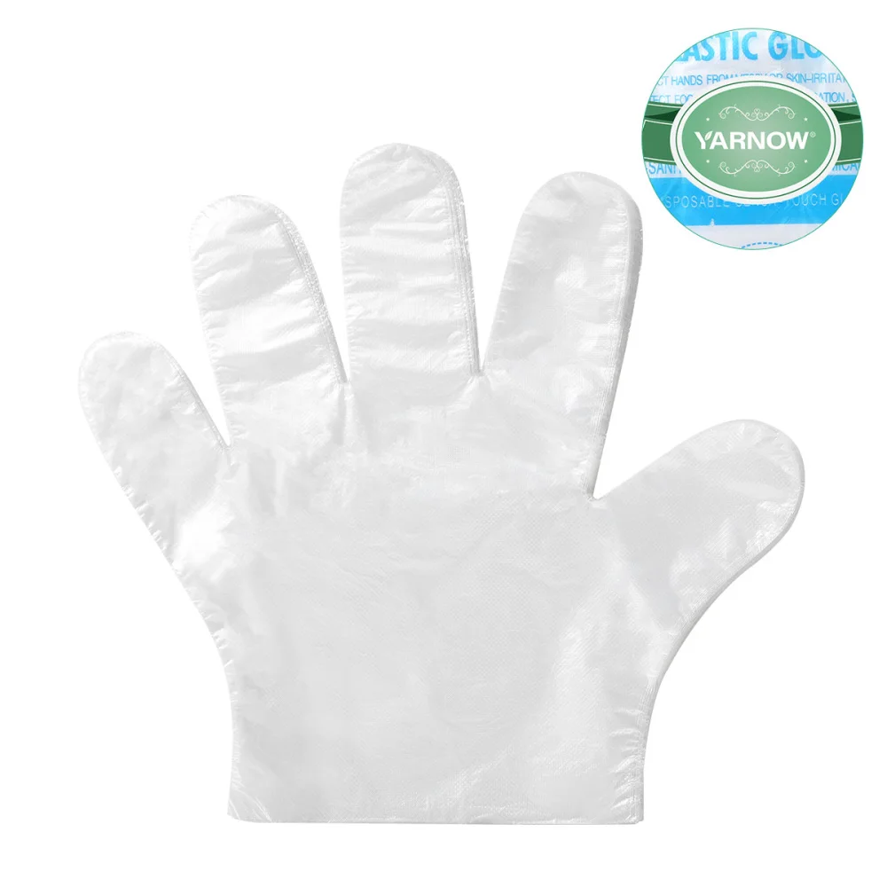 

Yarnow 1000pcs Disposable PE Lightweight Easy to Wear Hand for Home Kitchen Restaurant