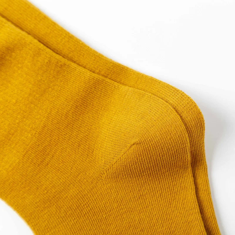 Носки женские хлопковые эластичные смешные дышащие мягкие милые желтые в стиле