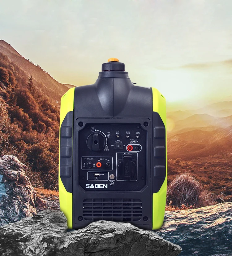 2000 Вт портативный автомобильный бензиновый генератор 220 В постоянного тока