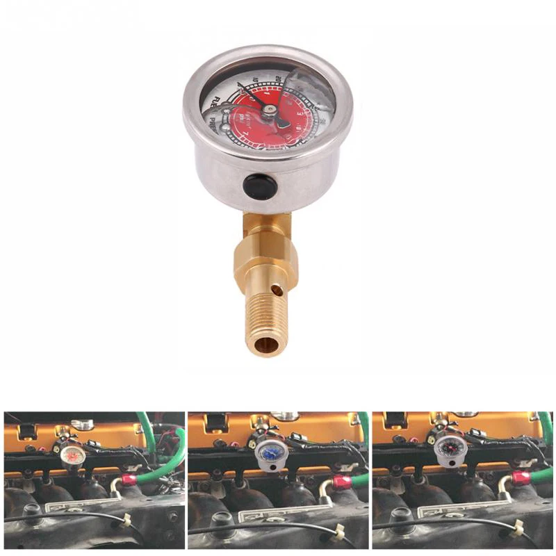 1 шт. Универсальный Автомобильный топливный манометр Наполненный жидкостью