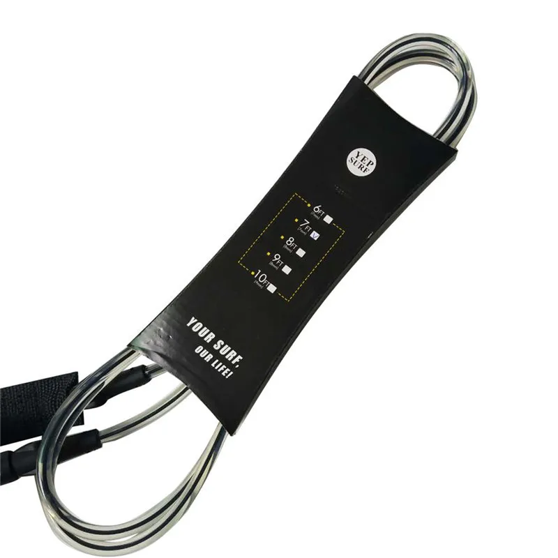 Серфинг с веслом поводок 11ft 8 мм прямой черный/синий/прозрачный/зеленый/розовый