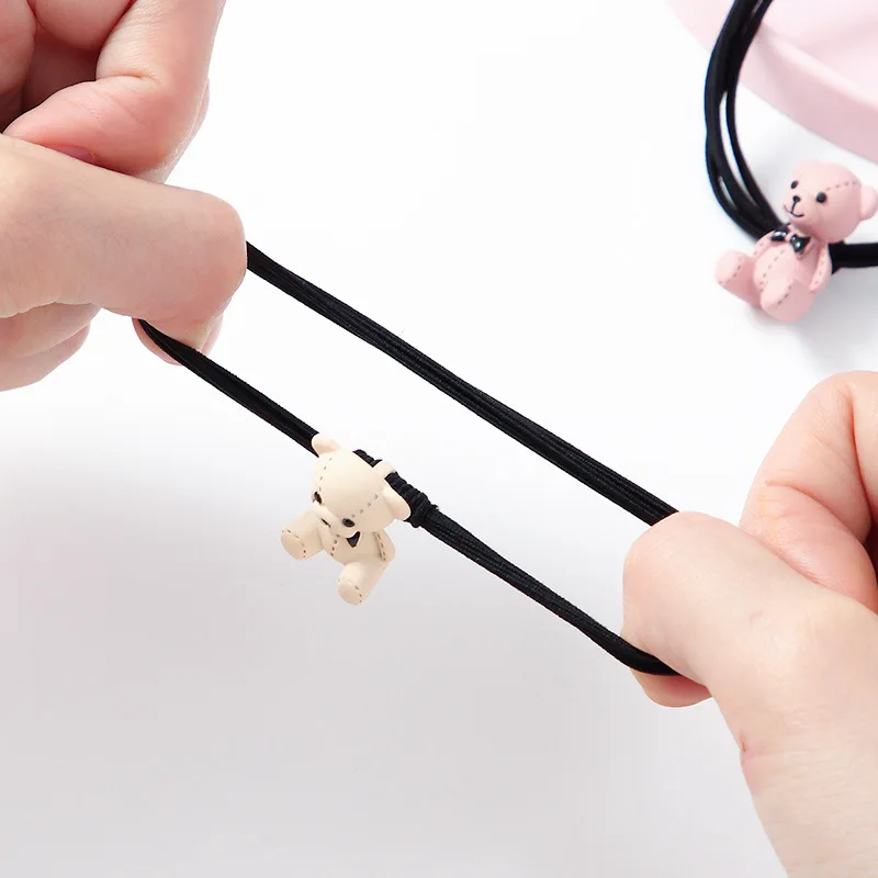 High Quality Animal Matte Elastic Rubber Band Girls Hair Rope Cute Cartoon Bear Rabbit Headbands Kids Children Accessories | Аксессуары