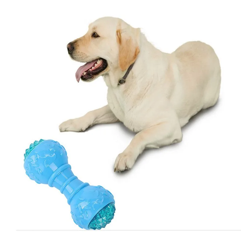 Виниловая вокальная устойчивая к укусам Интерактивная светящаяся кость игрушка