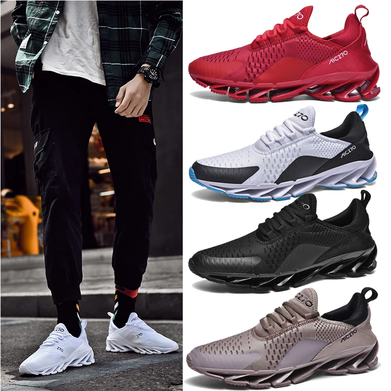 Кроссовки мужские дышащие повседневная обувь увеличивающая рост модная