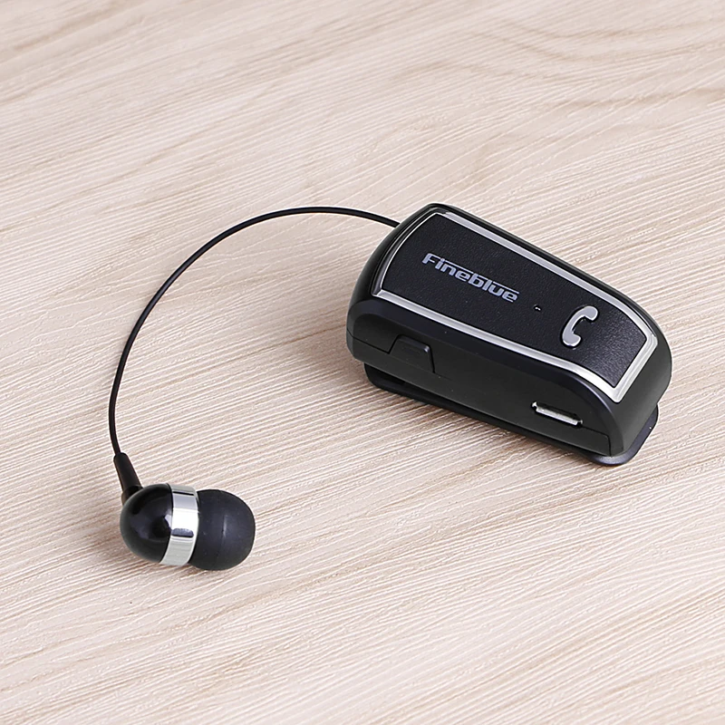 

Fineblue F-V3 Wireless Bluetooth 4.0 Stereo Retractable Clip-on Earphone Headset
