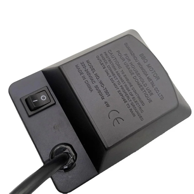 electric barbecue rotisserie motor universal bbq grill 2 5 3rpm rotary speed max 15kg output force eu plug dropshipping free global shipping