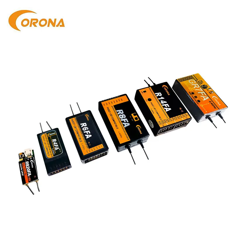 

CORONA R6FA FASST rc receiver compatible 3PM,3PKS,3VCS,3GR,4PK(S),TM7, TM8, TM10, TM14 or T6EX-2.4G, 7C-2.4G, 8FG, 10CG, 12FG,1