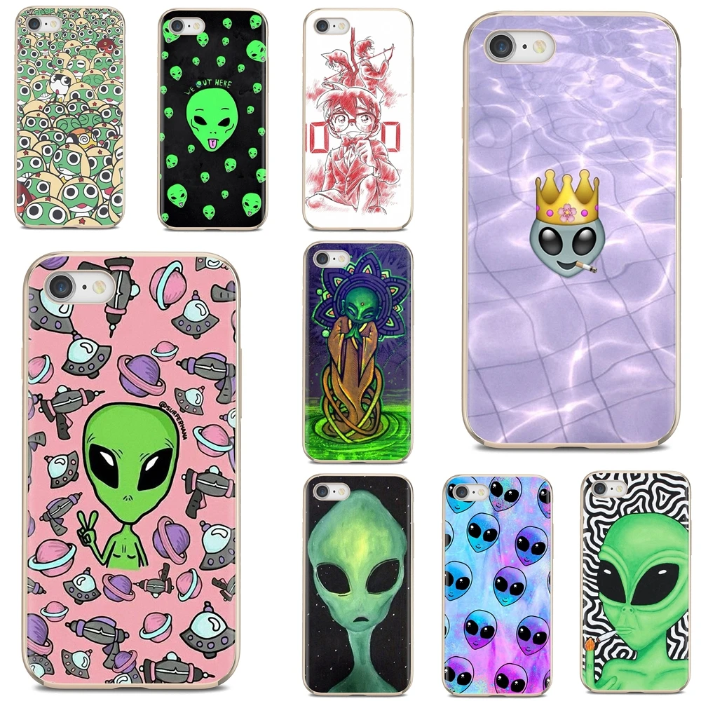 Милый чехол из мягкой кожи Trippy Alien I believe для Huawei Y6 Y5 2019 Xiaomi Redmi Note 4 5 6 7 8 Pro Mi A1 A2 A3 6X 5X