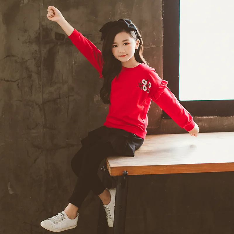 Коллекция 2019 года осенне зимний комплект одежды для девочек детская одежда