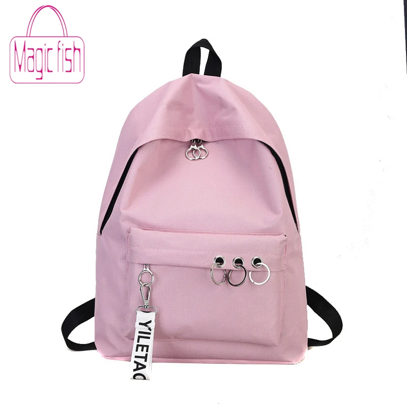 Волшебные рыбки новые женские рюкзаки брезентовые большой емкости