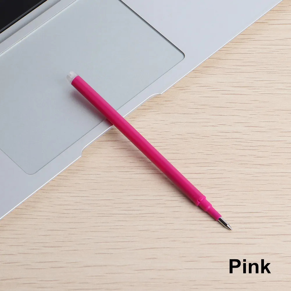 1pcs Capacitive Ballpoint pen with Erasable and Touch Screen Stylus for student or office - Color: pen refill pink