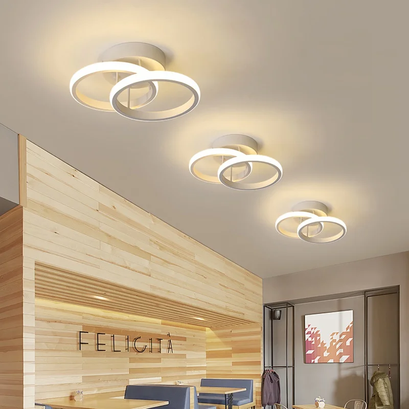 $20.52 New Modern Aisle Lamp Nordic AC90-260V LED Ceiling Lamp Bedroom Corridor Balcony Living Room Ceiling Lamp Acrylic Home Lighting