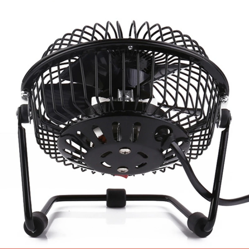 

Portable USB Fan Wrought Iron Mini Fan Small Desktop Fan Suitable for Electric Fans At Home and Office EU Plug