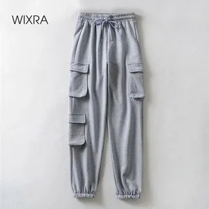 Брюки-карго женские на шнуровке, Осенние