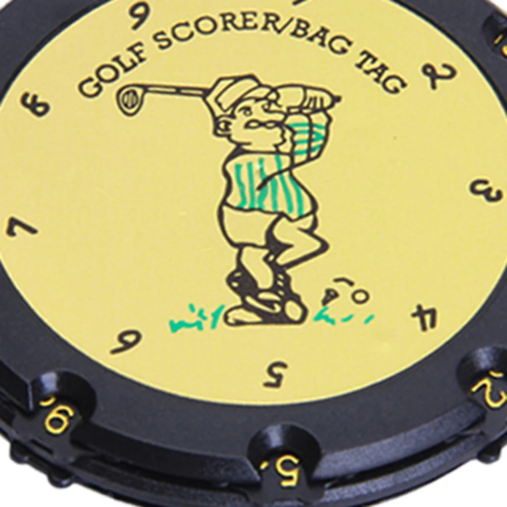 Golf Beads счётчик с зажимом + 18 отверстий 9 снимков счетчик очков в гольф круглый