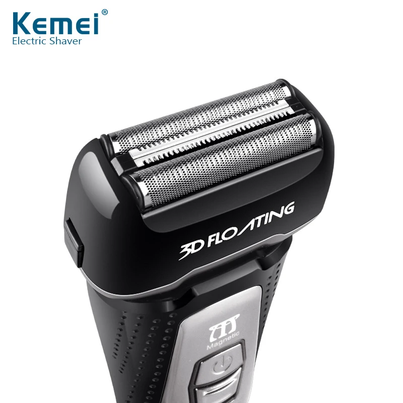 Kemei электробритвы цифровой дисплей для лица машинка стрижки волос Точная мытья