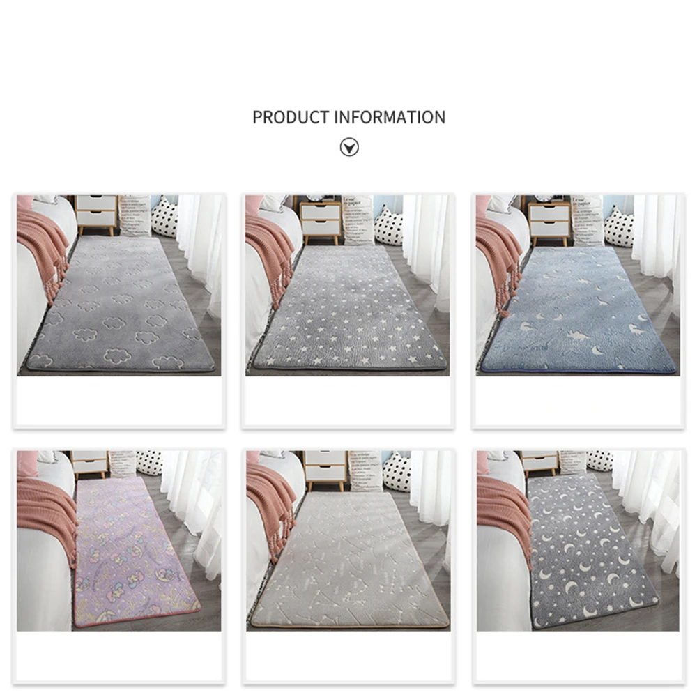 

Plush Carpet for Living Room Fluffy Rug Luminous Bed Room Carpets Anti-slip Floor Gray Soft Mat Tie Dyeing Velvet Kids Room Rugs