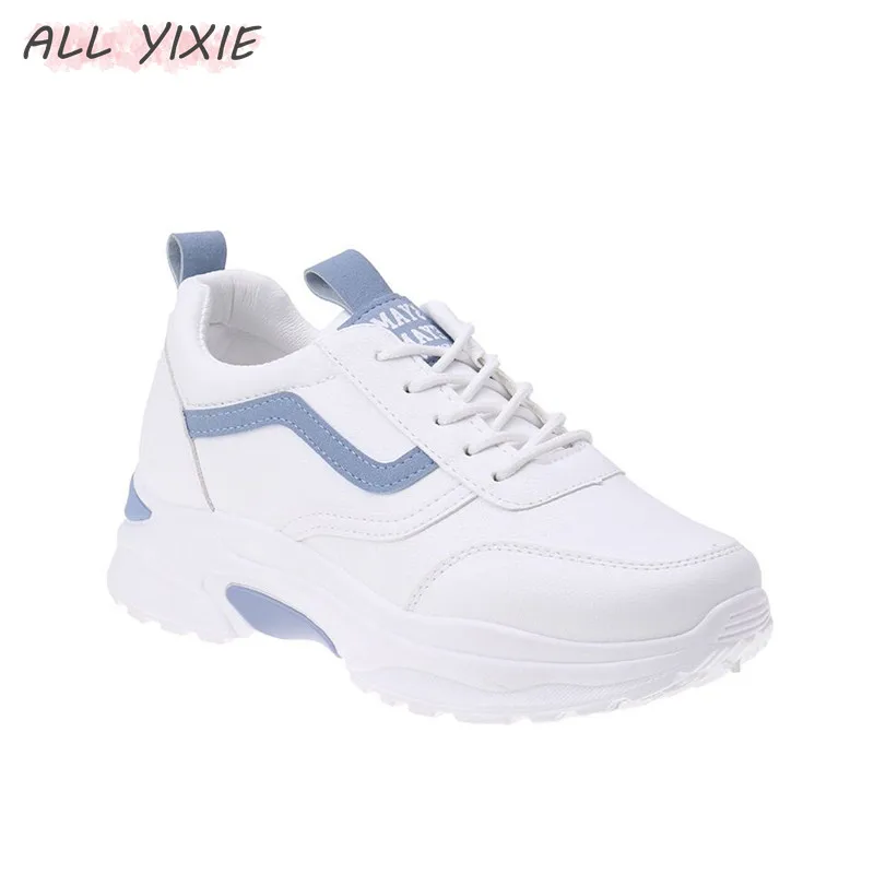 YIXIE/Новая женская обувь удобная повседневная спортивная дышащая белого цвета на