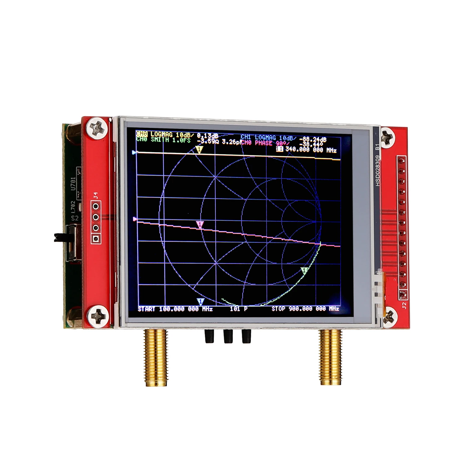 Векторный анализатор сети Nano VHF UHF 50 кгц 3 ГГц цифровой сенсорный экран стоячий
