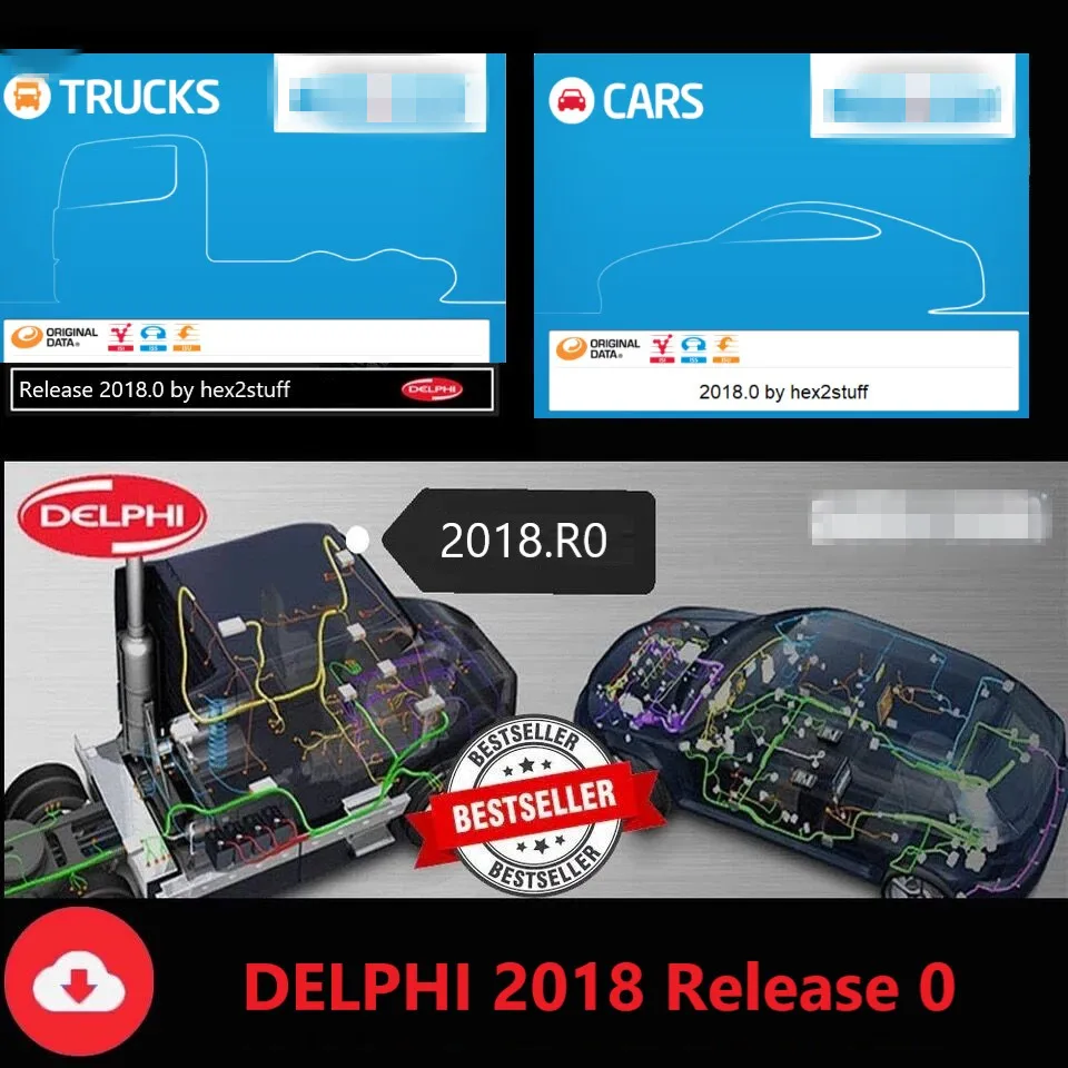 2021 новейшая Delphi 2018 Бесплатная активация 2018.R0 DVD CD для delaksi 150e Multidiag Vd Ds150e с