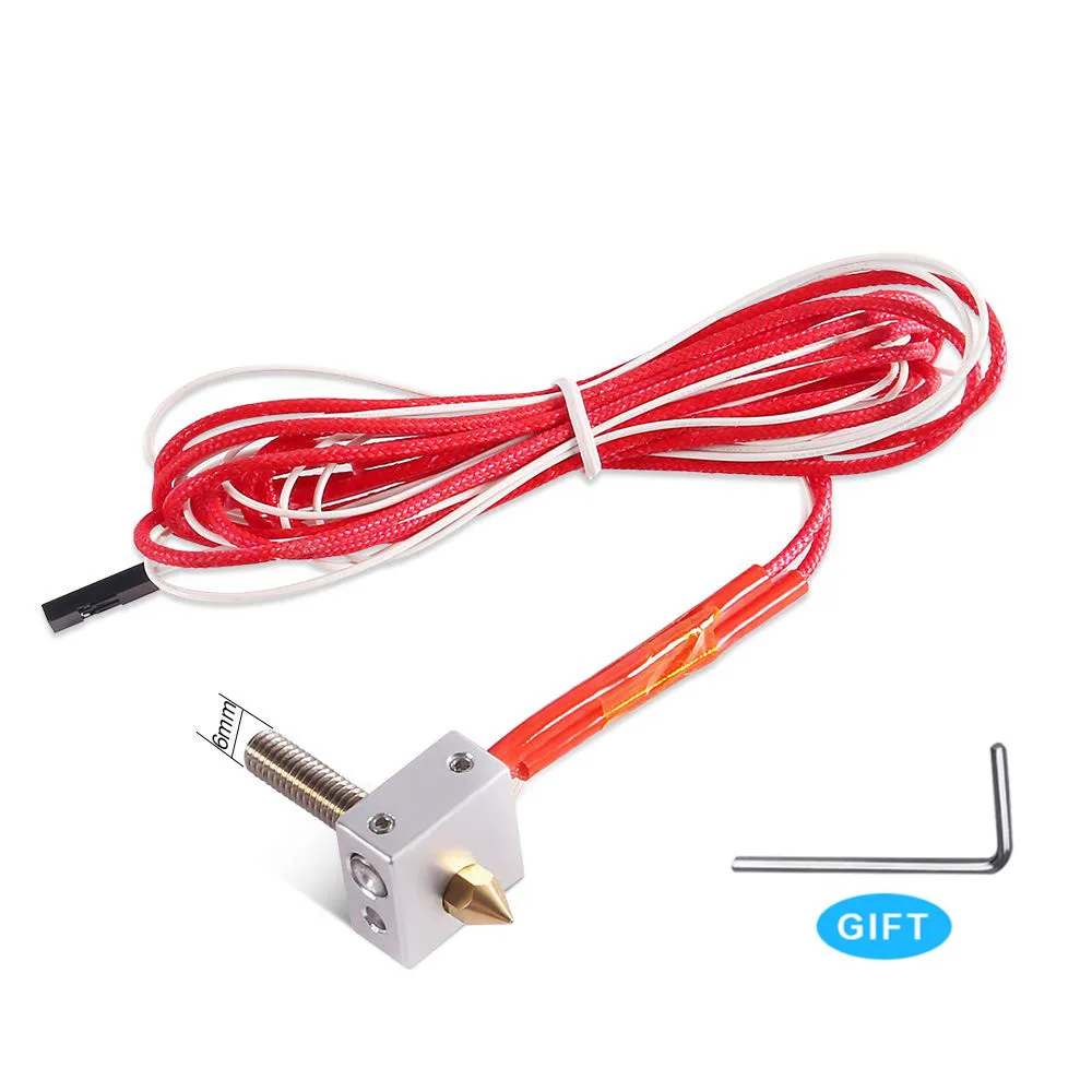 Комплект Hotend для самостоятельного изготовления сопла MK8 нагреватель на горло