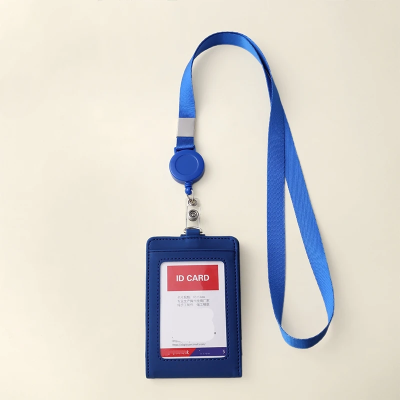 

Retractable Lanyard Credit Card ID Holder Bag Student Women Travel Card Cover Badge Card Holder Gifts Accessories