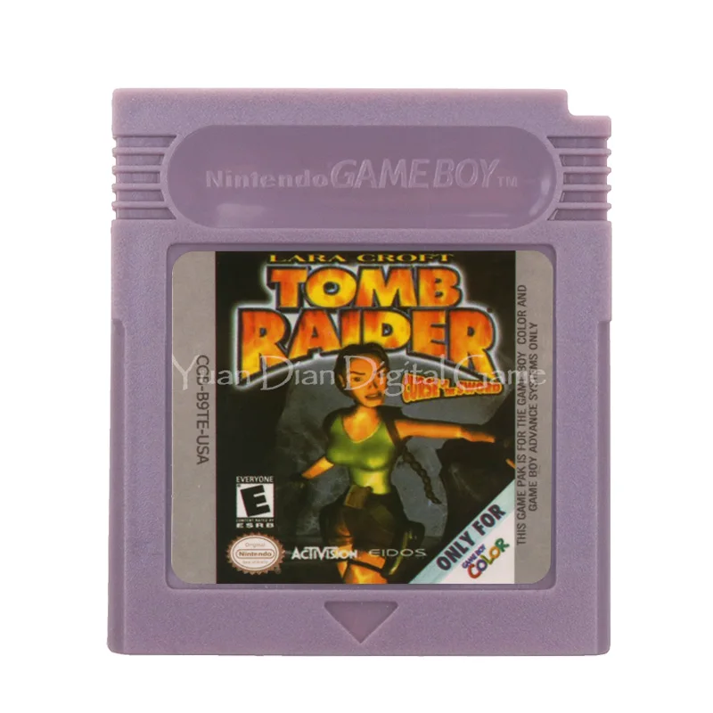 Картридж для игровой консоли Nintendo GBC карта Лара Крофт гробница Raider версия на