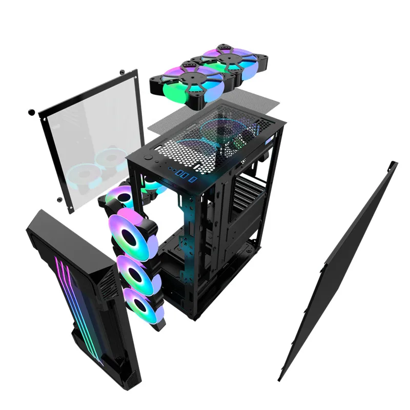 Компьютер киберспорта игровой чехол для рабочего стола PC Gamer башня корпус