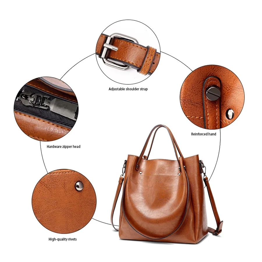 Женская сумка HJPHOEBAG дизайнерская модная из искусственной кожи большого размера