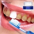 Гель для отбеливания зубов BREYLEE, зубная паста для удаления пятен от зубного налета, отбеливания зубов, зубная щетка для гигиены полости рта, 30 г