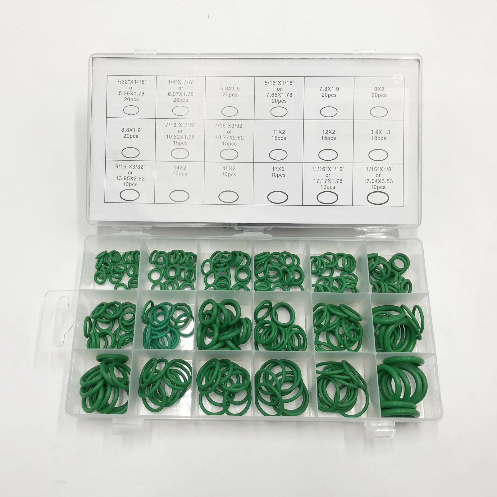 AS568 дюймовый стандартный набор уплотнительных колец 18 Размер = 270 шт|Затворы| |