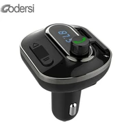 Handsfree Bluetooth Transmitter Aux Modulator Car Kit Car Audio MP3 Player Dual USB Car Charger with 3 1A Quick Charge