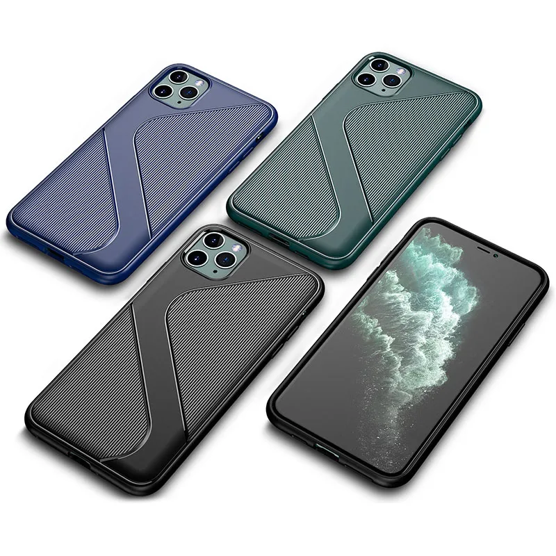 Для iPhone 11 Pro Max чехол TPU Мягкий силиконовый анти-осенний противоударный