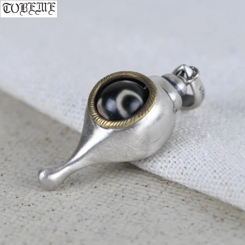 Винтажный кулон из 100% серебра 925 пробы в виде тибетского раковины буддистская