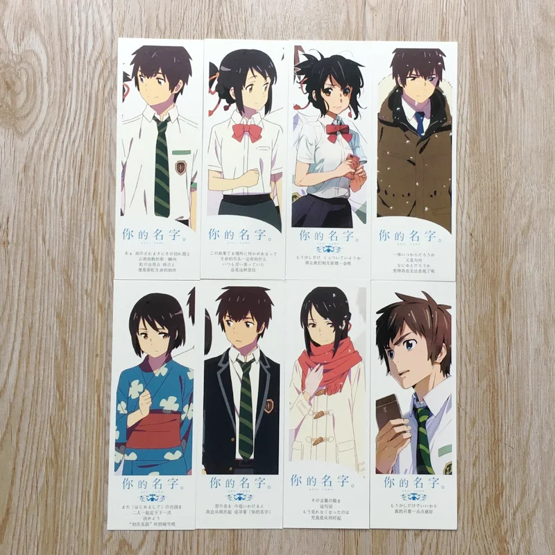 36 шт./компл. новые киминонава ваше имя аниме бумажные закладки канцелярские
