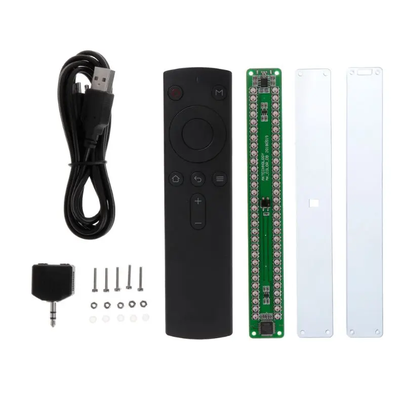 Двойной 30 цветной музыкальный аудиоспектральный индикатор уровня стерео