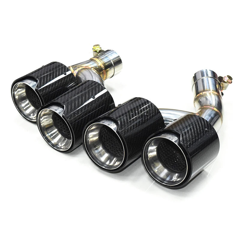 Автомобильный наконечник выхлопной трубы Quad 304 из нержавеющей стали для BMW G22 G23 G26