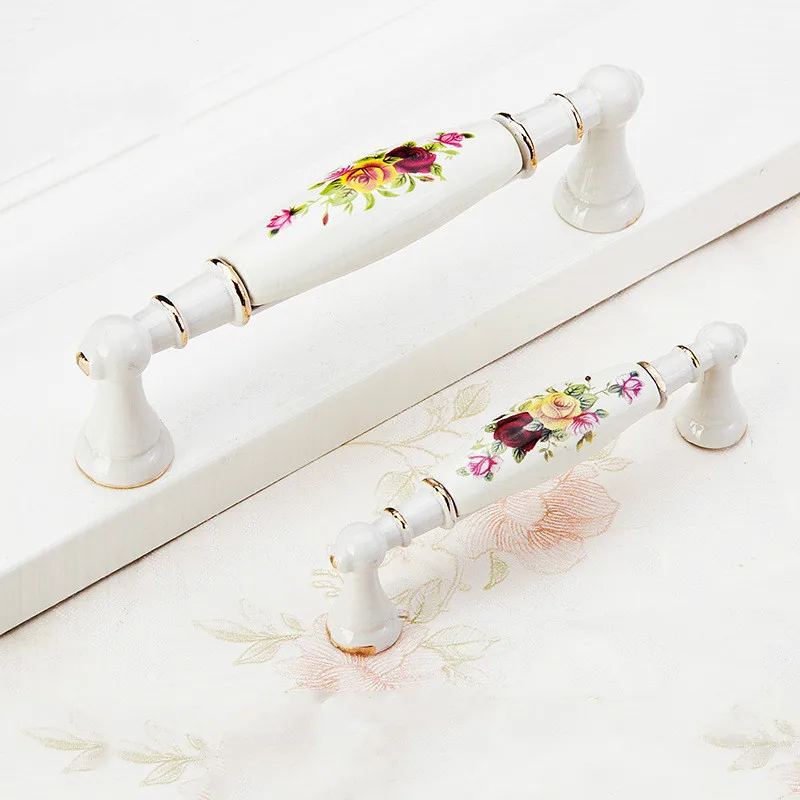 Ручка для выдвижных ящиков с золотой розеткой ручка кухонного шкафа в