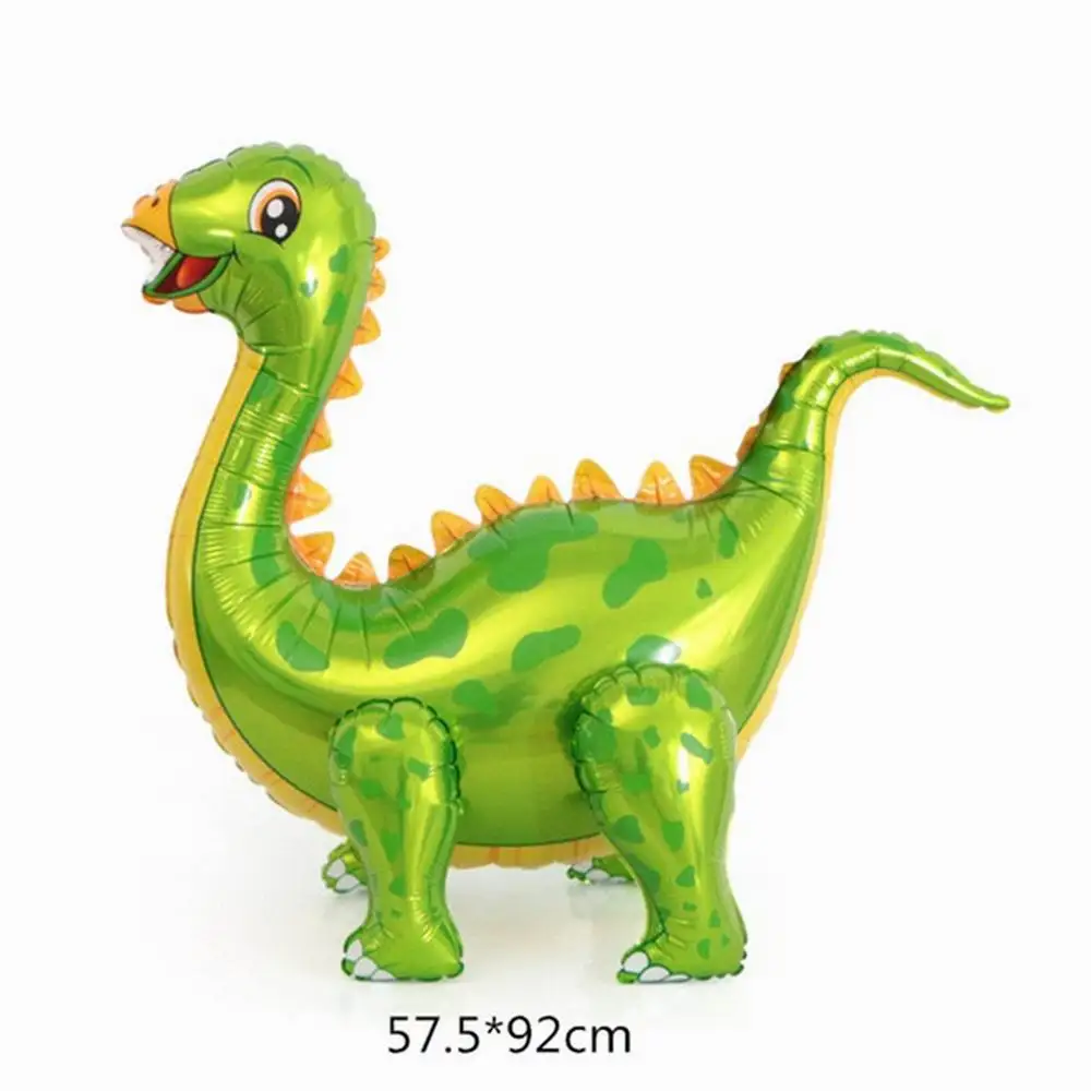 Kit de arco de guirnalda de globos de dinosaurio para ni&ntilde;os, globos verdes de papel de aluminio 4D, jungla, Safari, decoraci&oacute;n para fiesta de cumplea&ntilde;os, 137 Uds.-2