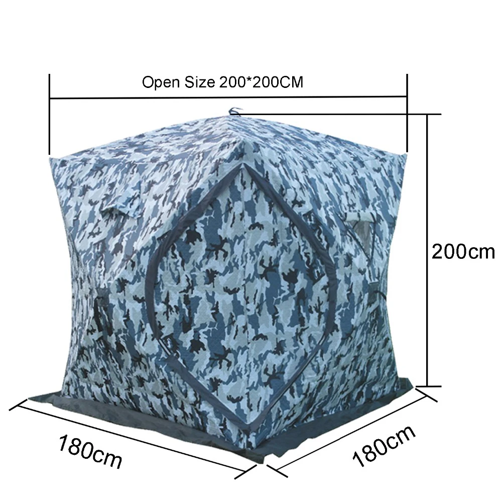 Открытый зимний ледяной рыболовный тент автоматический быстро открывающийся