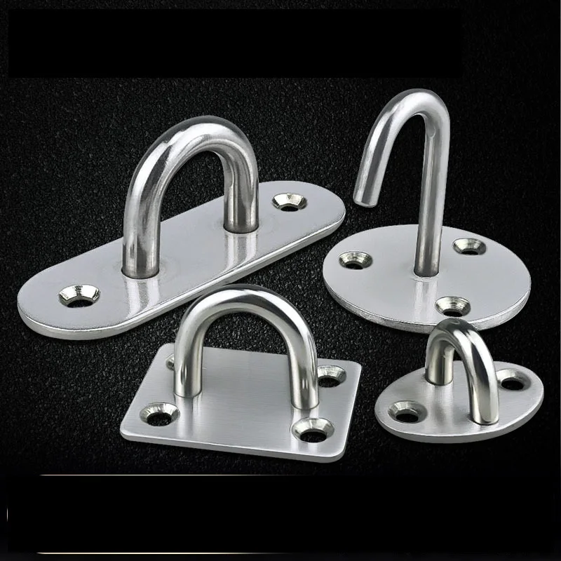 

Thickened stainless steel hook U-shaped top hook ceiling fan hook sandbag hook light hook grappling hook fixed hook iron ring ho