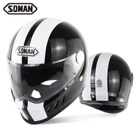 new motorcycle electric vehicle riding helmet locomotive retro personality mens and womens sports car safety helmet sm801
